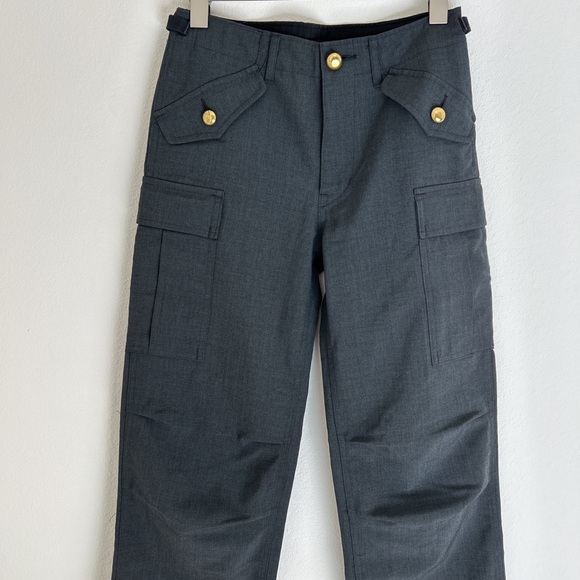 Vintage Winter 2009 Tao Comme Des Garcons Cargo Utility Pants Grey XS - Picture 2 of 12